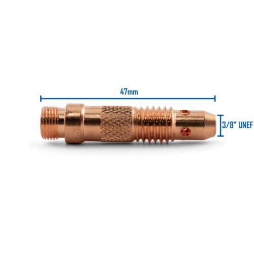 WP-17/18/26 TIG COLLET BODY BRASS 3.2mm 12.64G